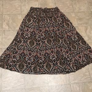 Torrid smocked waist tribal skirt. 2. NWOT.